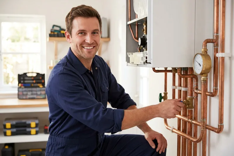 Boiler Repair repair technician at work