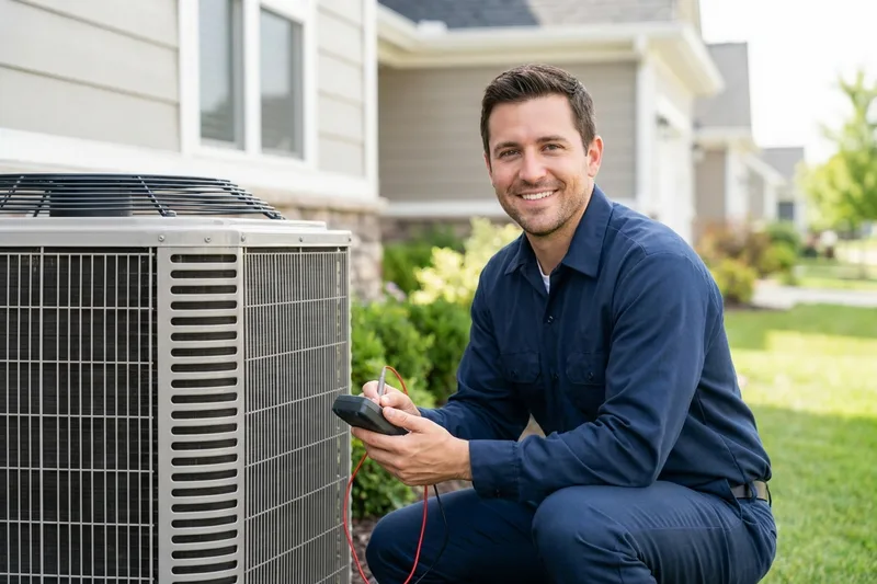 Heat Pump Repair repair technician at work