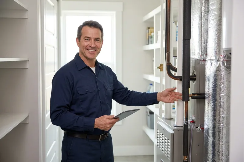 Heating Repair repair technician at work